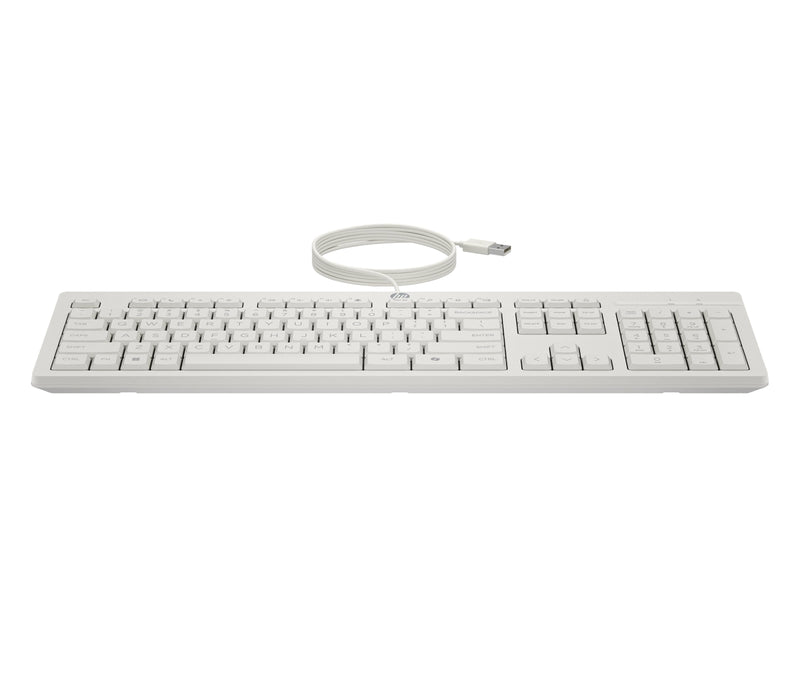 HP Keyboard + Mouse 225 Set With Cable White