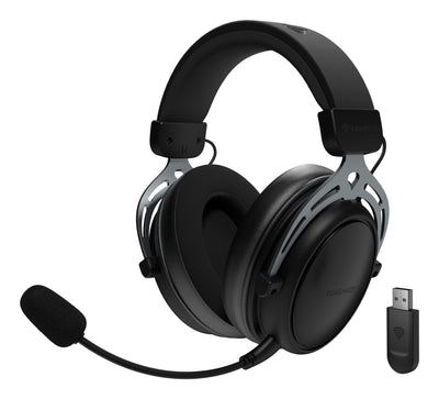 Headphones Genesis Toron 706 Wireless And Alámbrico Diadema Set USB Type-c Bluetooth Black — image 1