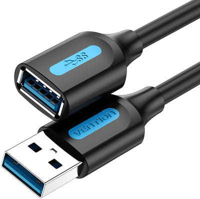 Vention Cable Alargador USB 3.0 Cbhbd USB Male USB Female 50CM Black — image 1