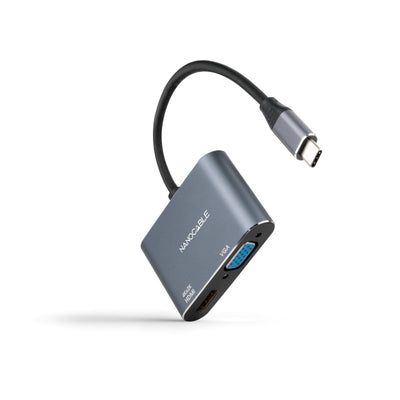 Nanocable Converter USB-C a HDMI 4KY VGA - Grey — image 1