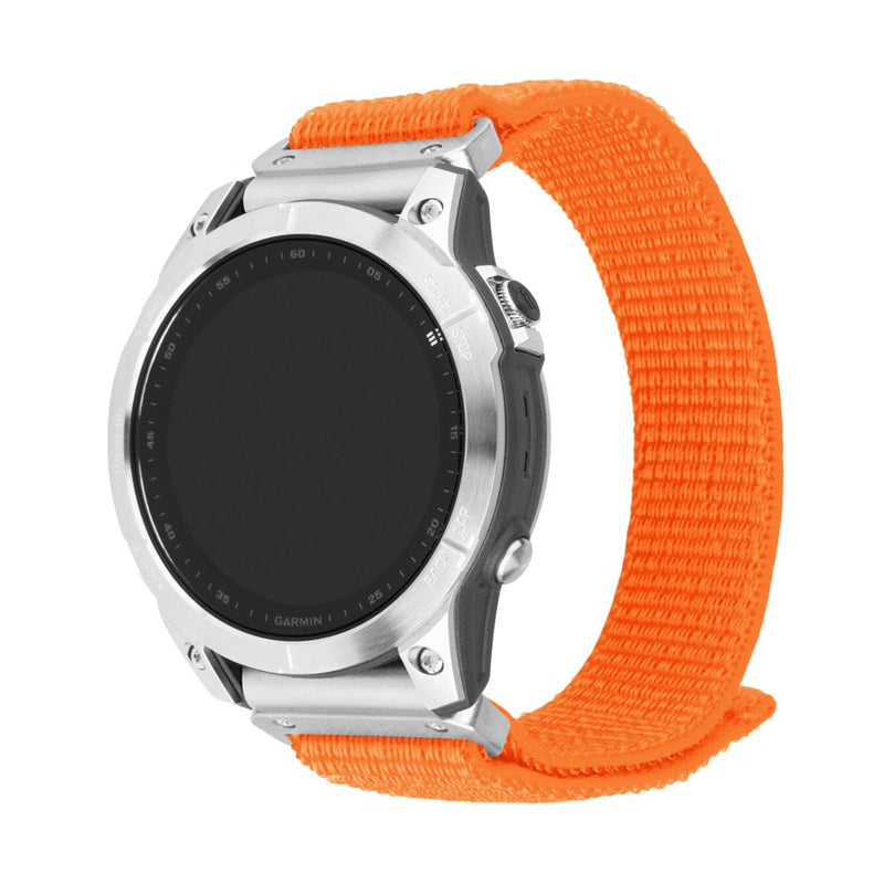 Fixed Nylon Sporty Strap For Garmin Quickfit 26MM, Orange