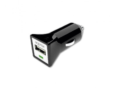 Approx Car Charger Appusbcarb 1x USB Input 12-24VDC 5V/1A Black — image 1