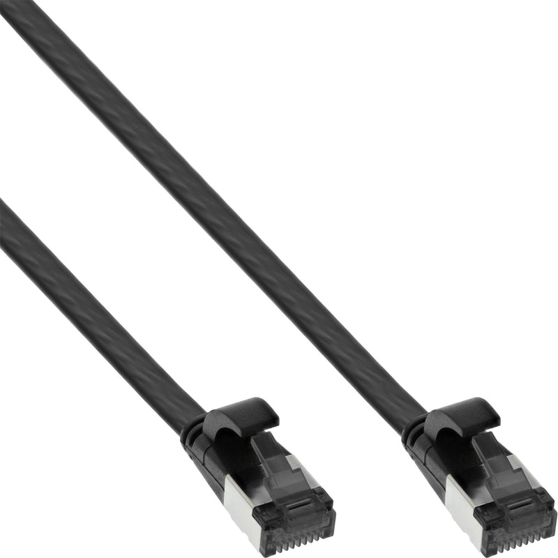 Inline Network Cable Flat , U/FTP, CAT.8.1, Tpe Libre Halógenos, Black 0,5M