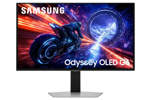 Samsung Monitor Gaming Odyssey OLED G6 G60SF S27FG602SU 27' QHD 0.03MS 500HZ OLED Adjustable Height Silver — image 1