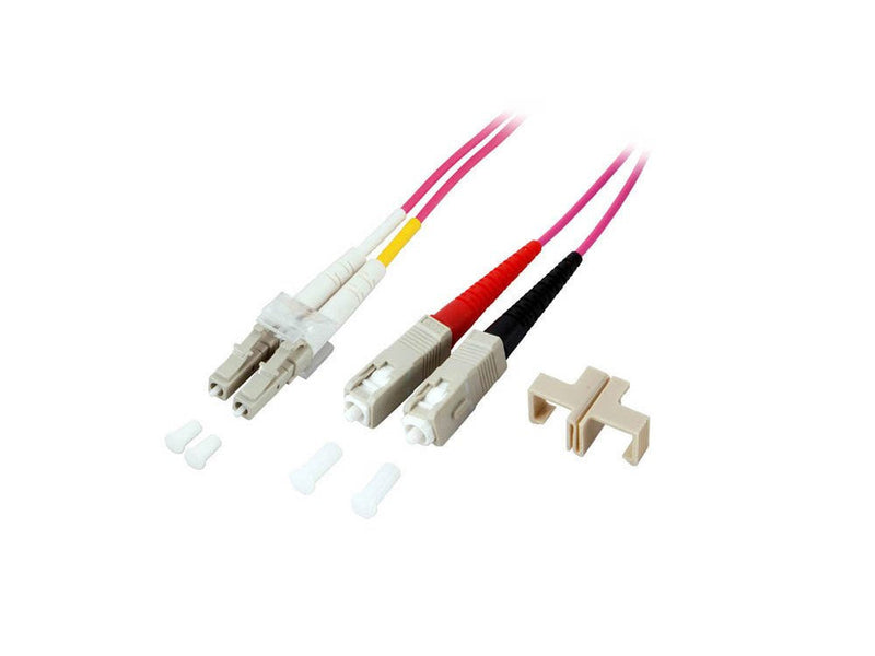 Cable Alcasa 15M Lc/Sc Fibre Optic OM4 Violet