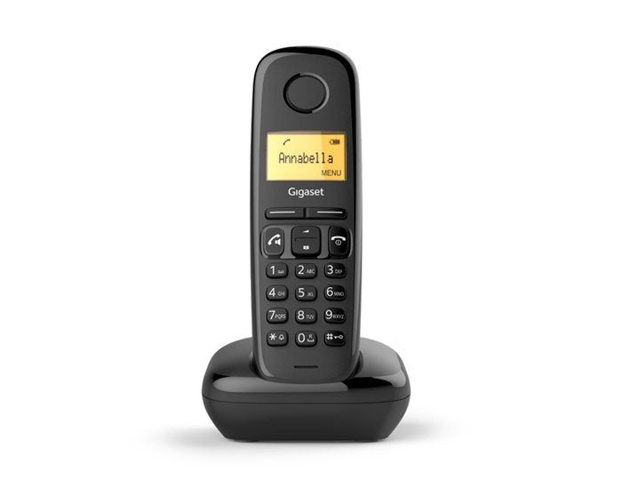 Gigaset A270A Phone Dect/Analógico Identificador Llamadas Black