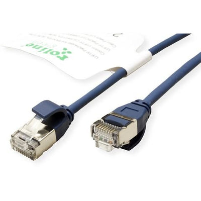 Roline Green U FTP Network Cable CAT.6A (class Ea), Lsoh, Slim, Blue 5M — image 1