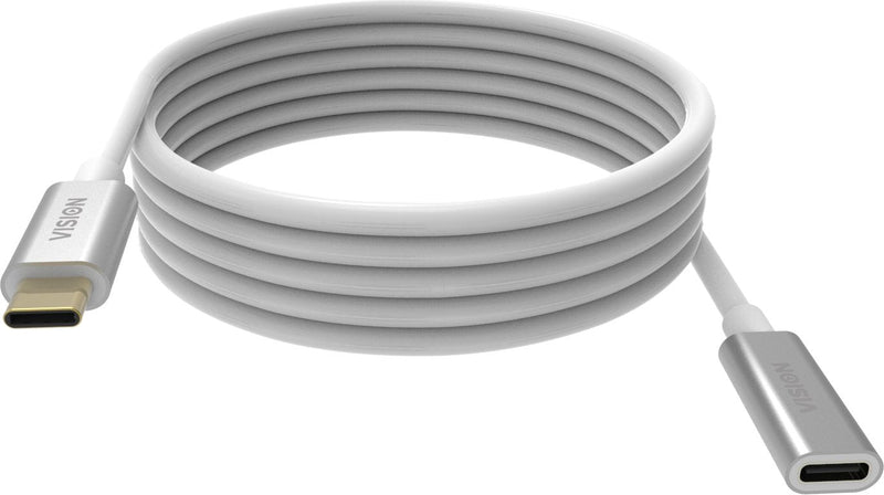 Cable Extensión USB C 2M USB 3.2 Gen 1 5Gbps Supports Power Charging 3A USB C 3.2 (m) a USB C 3.2 (f) Diámetro