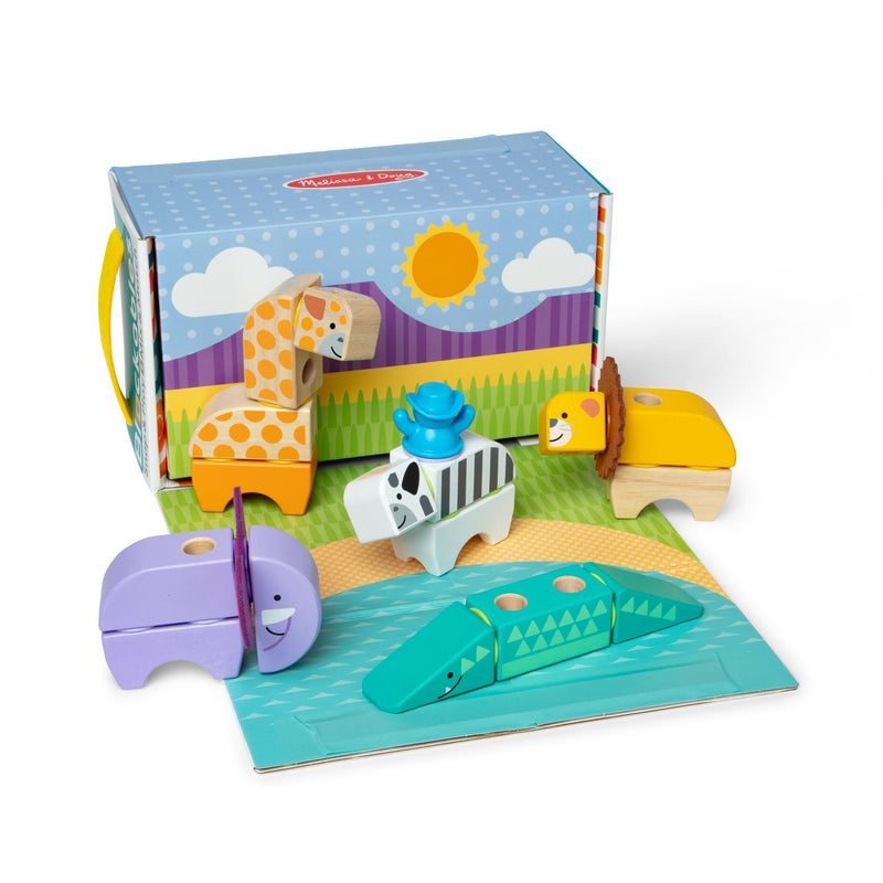 Spin Master Melissa & Doug - Set de Safari Bloqueable, Juguete Construcción 6074903