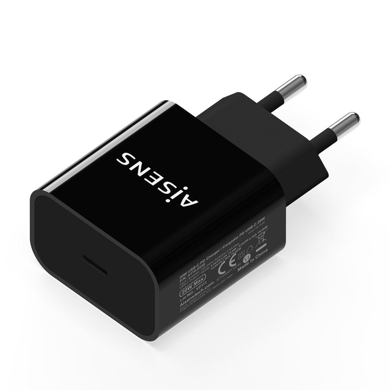 Aisens Wall Charger 1x USB Type-c PD 3.0 20W Black A110-0538