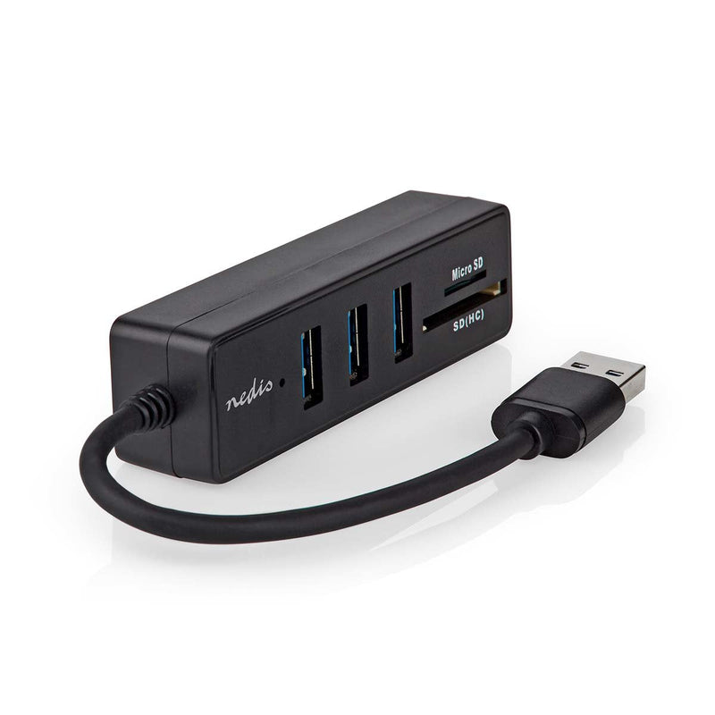 Nedis USB Hub USB-A Connector Male 3x USB a Connector Female - 5-PORT Port(s), USB 3.2 Gen 1, Power Eléctrica