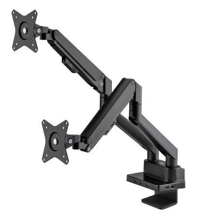 Manhattan 461887 Stand 2 Monitor 81,3CM (32) Black Desk — image 1
