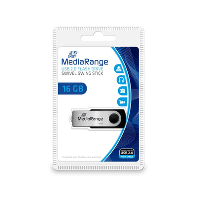 Mediarange USB Flash Drive Usb-stick 16GB USB 2.0 Flexi Blister — image 1