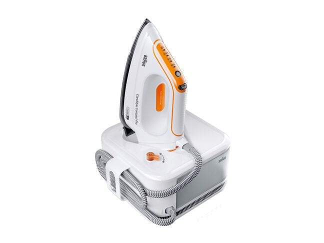 Braun Carestyle Compact Pro IS2561WH 2400W 1,5 L Eloxalplus Soleplate Orange And White