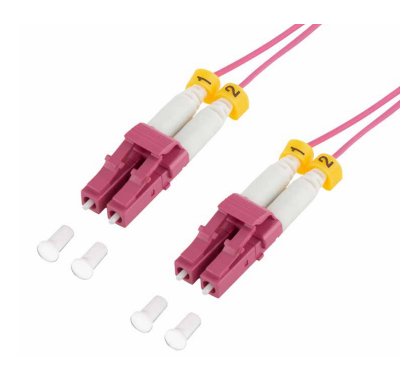 Logilink OM4 Patchkabel Lwl 0,5M Violett Extra Dnn