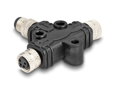 M8 T-splitter A-kodiert 4 Pin 1 X Connector Male a 2 X Connector Female Connection Paralelo — image 1