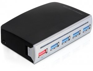 Delock Hub 4 Ports USB 3.0 1 Port USB With Power 2A — image 1