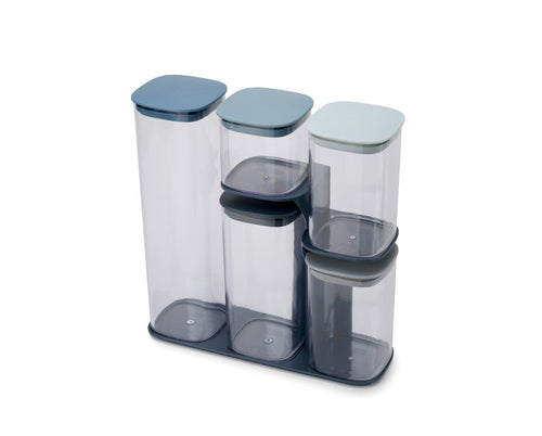 Joseph Podium Rectangular Establecer Blue Transparent 5 Pieces — image 1