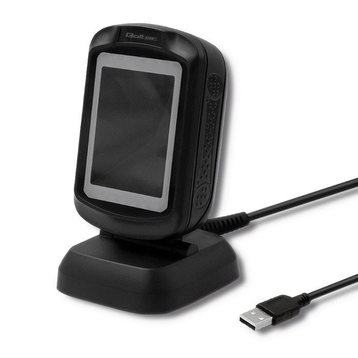 Qoltec 50864 Reader Code Barcodes Reader Codes Barcodes Fixed 1D/2D LED Black