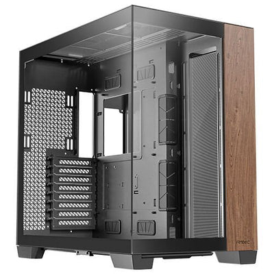 Antec PC Case Gaming Fishtank C8 Wood E-atx 2XUSB3.0,1XTYPE C 10Gbps S/F — image 1