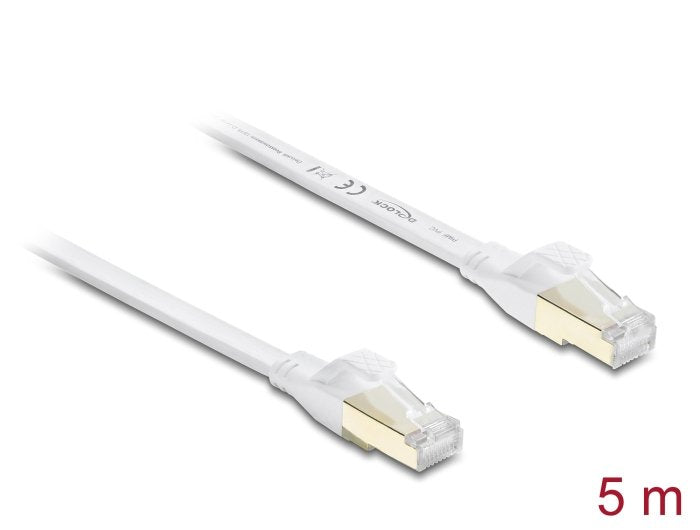 Delock RJ45 Flachband Network Cable CAT.8.1 U FTP 40Gbps, 5M