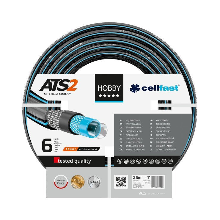 Cellfast Hose Irrigation 6 Capas Hobby ATS2 25MM X 25M