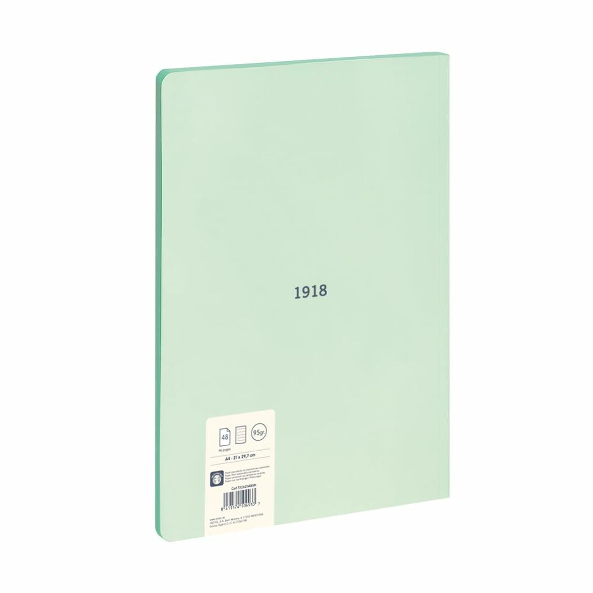 Notebook Milan 430 Green A4 48 Sheets (3 Units)
