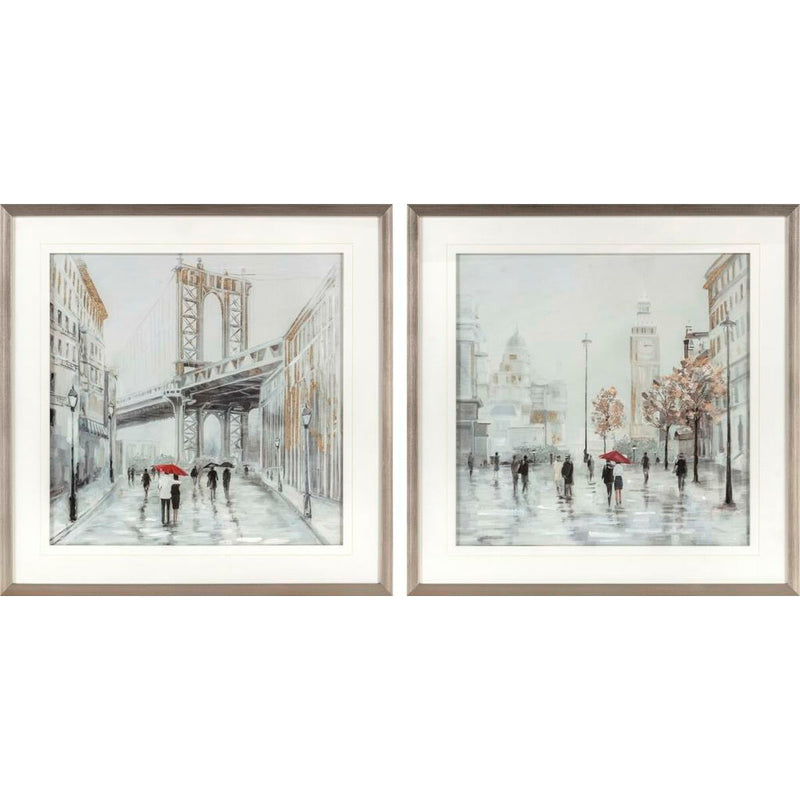 Canvas DKD Home Decor polystyrene Canvas 60 x 3 x 60 cm 63 x 3 x 63 cm