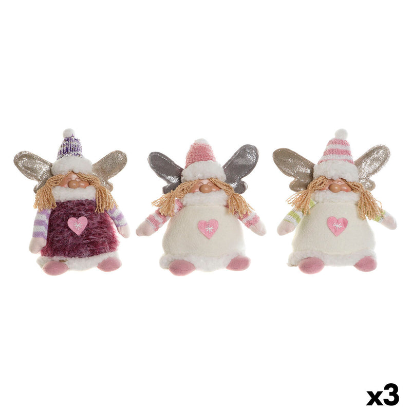 Christmas bauble DKD Home Decor Multicolour Elf 13 x 10 x 18 cm (3 Units)