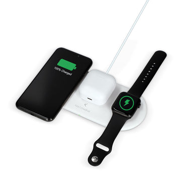 Cordless Charger KSIX Apple-compatible White