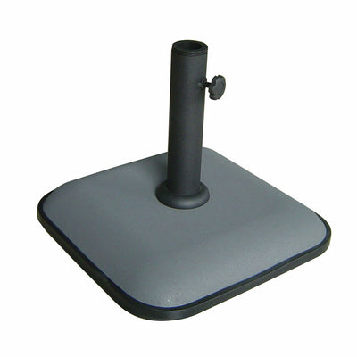 Marbueno Square Umbrella Base Cement 35X35X5.2 Cm 11Kg Grey Garden, Pool, Terrace 10454