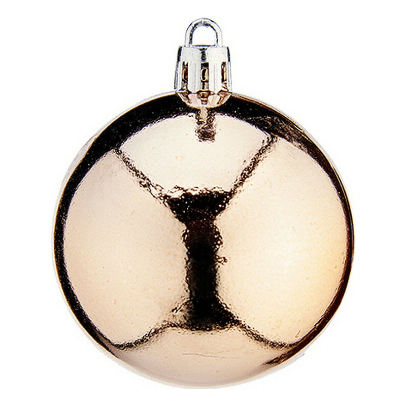 Christmas Baubles Krist+ 00477-6 Champagne PVC Ø 6 cm 24 Units