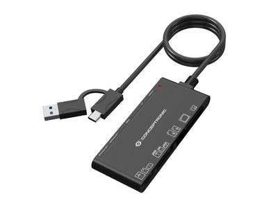Conceptronic BIAN10B Reader Card USB 3.2 Gen 1 (3.1 Gen 1) Type-a/Type-c Black — image 1
