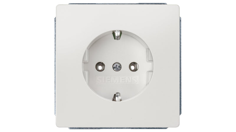 Siemens 5UB1853 Delta Style Schuko- ** Socket Power 10 16A 250V Abdeckpl. Titan