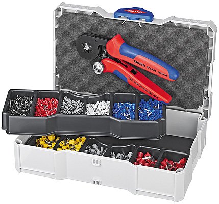 Knipex Pliers Engarzar With Rango Engarzado Punteras Cable 97 90 09 Red/Blue Incl. Punteras Cable Tanos Min