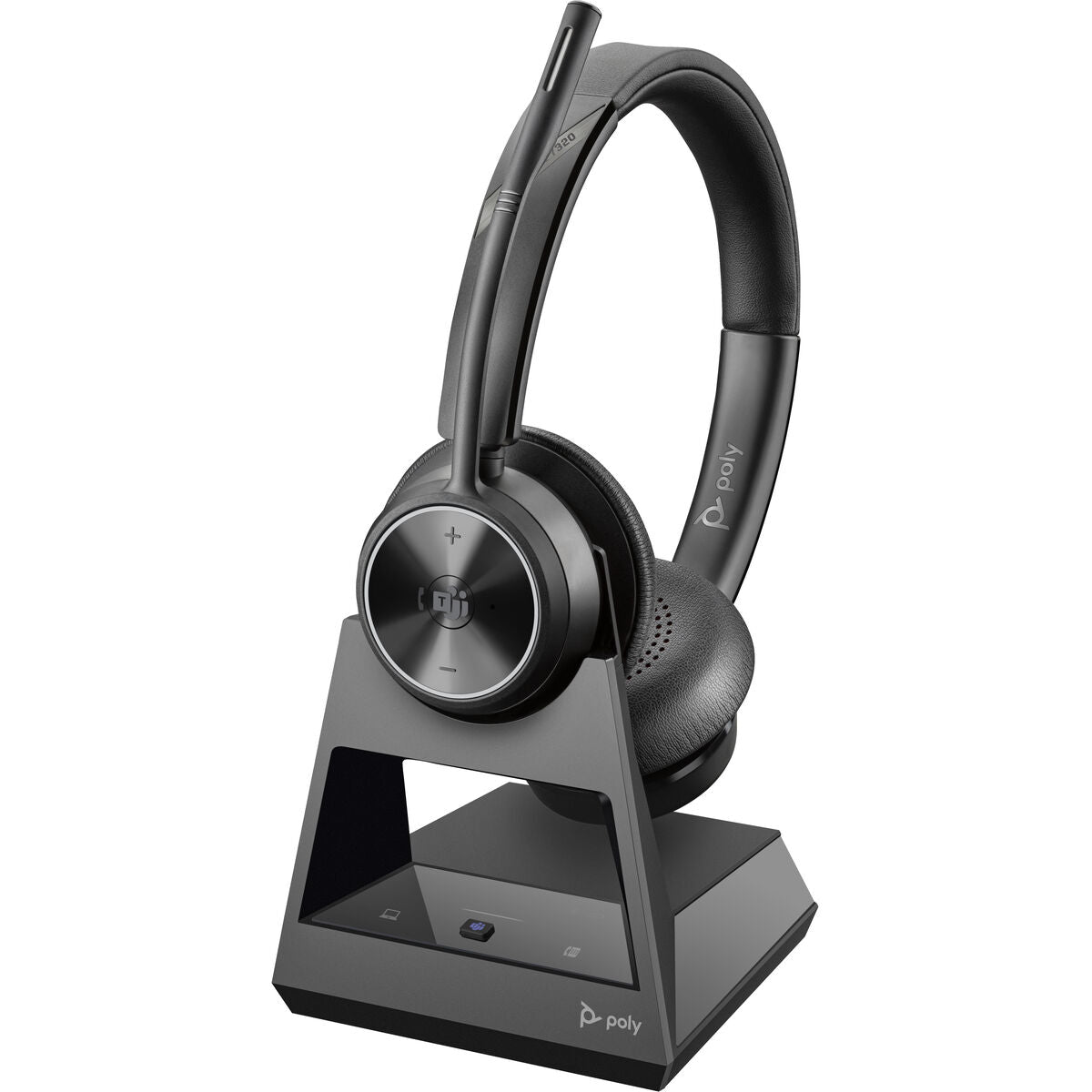 Poly Headphones With Microphone Poly Savi 7320-M Office Dect Black