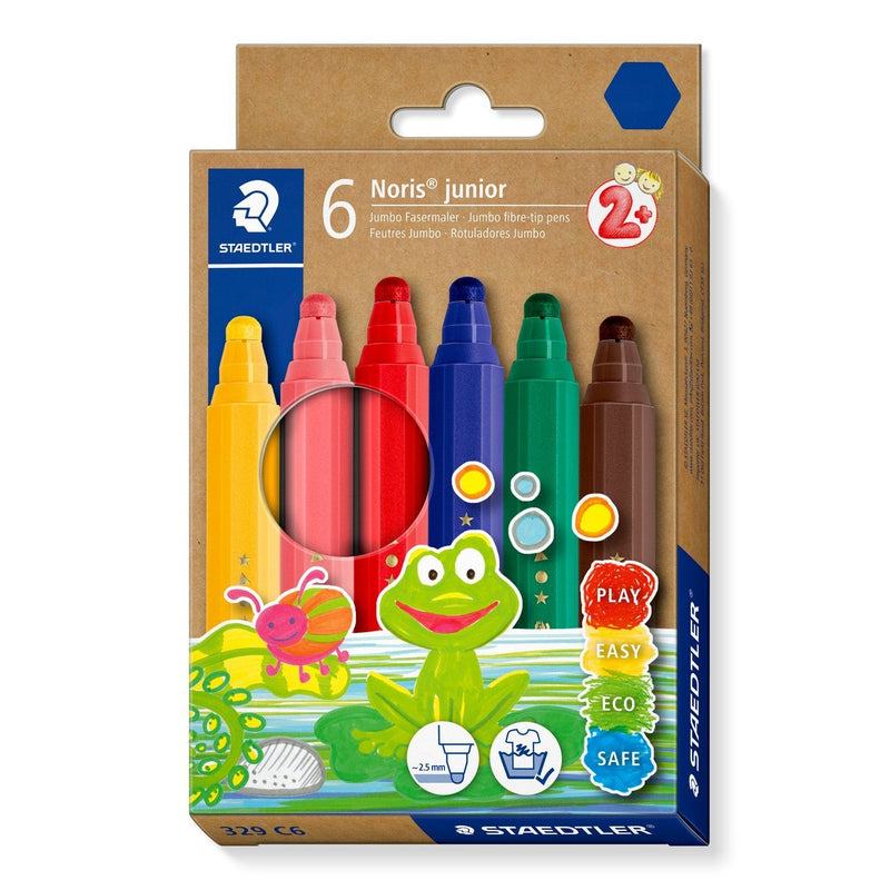 Staedtler Marker Fibre Noris Junior Jumbo 6ER-SET