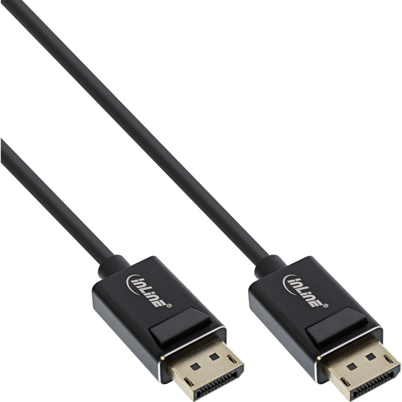 Inline Cable DisplayPort 2.0, 8K4K Uhbr, Black Contactos Chapados Oro, 3M