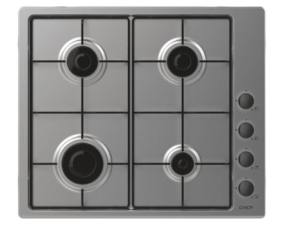Candy Smart CHW6LBX/4U Steel Inoxidable Integrado 60CM Encimera Gas 4 Zona(s) — image 1