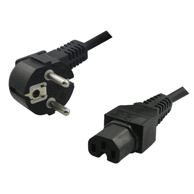 Logilink Cable Power Schuko a C15 90Â° IEC 2M Black CP105 — image 1