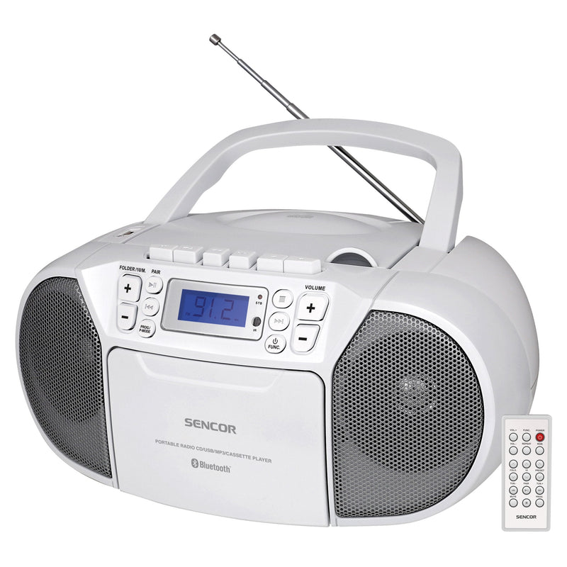 Sencor Spt 3907W Radio Tape Rec. Cd, Bt, MP3,USB