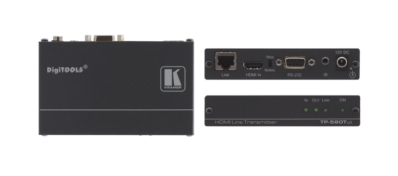 Kramer Transmisor / Extensor Par Trenzado Hdbaset Rango Hdmi, RS-232 Bidirec. And Ir. Max. 3.4 Kramer Electron