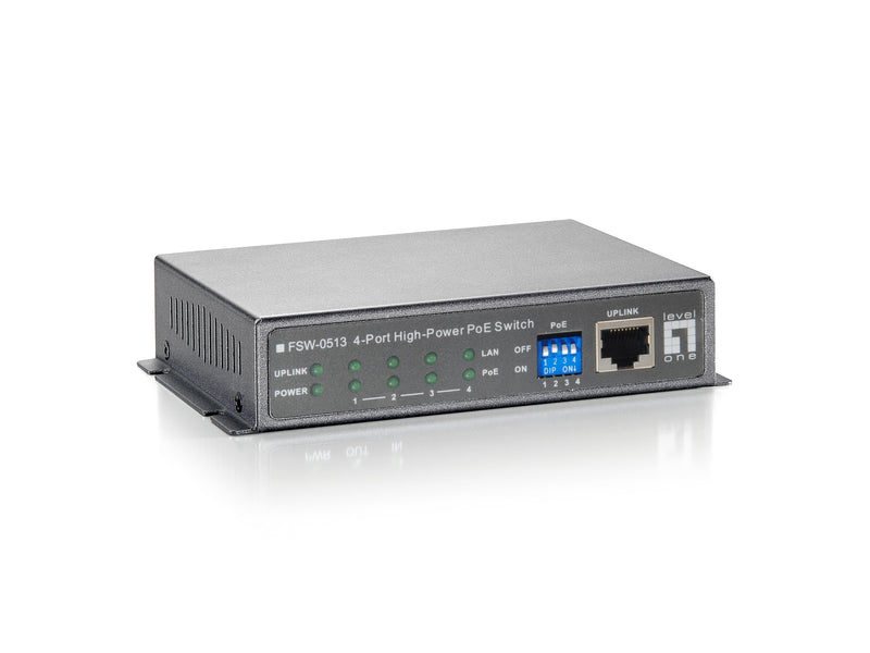 Levelone Switch 4X Fe FSW-0513 1XFE 120W 4XPOE +