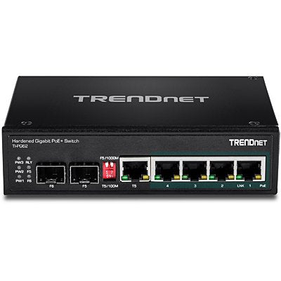 Trendnet TI-PG62 Switch No Administrado Gigabit Ethernet (10/100/1000) Black Energía Sobre Ethernet (PoE)