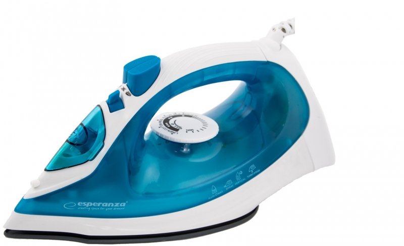 Esperanza EHI002 Straightener a Steam Soleplate Ceramic Blue White 2200W
