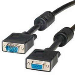 Roline VGA-cable HD15 St - Bu With Ferritkern 20M