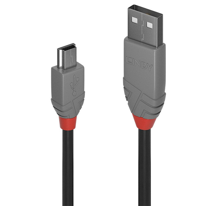 Lindy USB 2.0 Cable Typ a/Mini-b Anthra Line M/M 3M