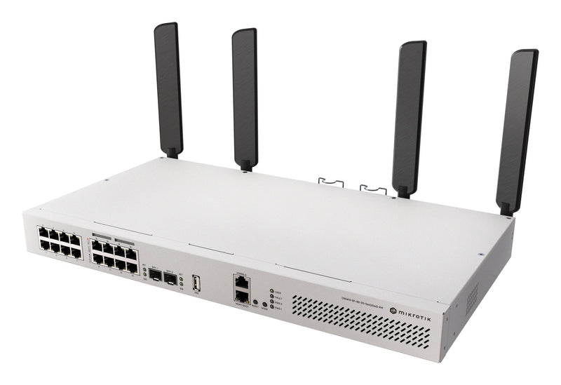 MikroTik Router CRS418-8P-8G-2S + 5AXQ2AXQ-RM