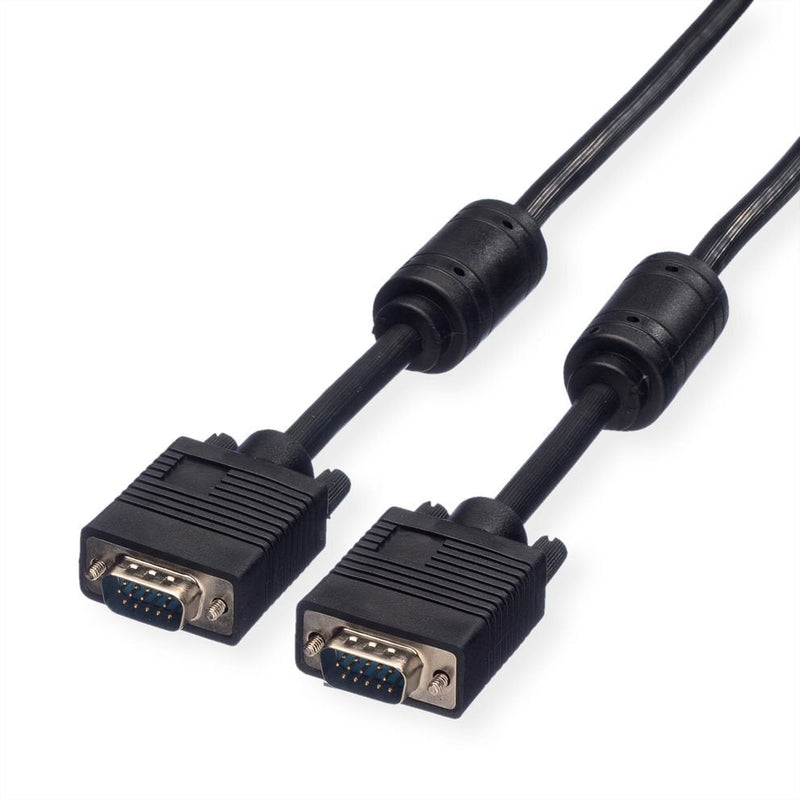 Roline VGA-cable HD15 St - St With Ferritkern 10M
