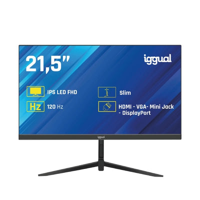 Iggual Monitor 21,5 IPS FHD 100HZ VGA HDMI DP IGG320037 — image 1